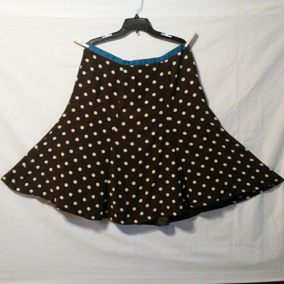 Boden Dresses & Skirts - Boden Women's A Line Polka Dot Skirt Size 16 L